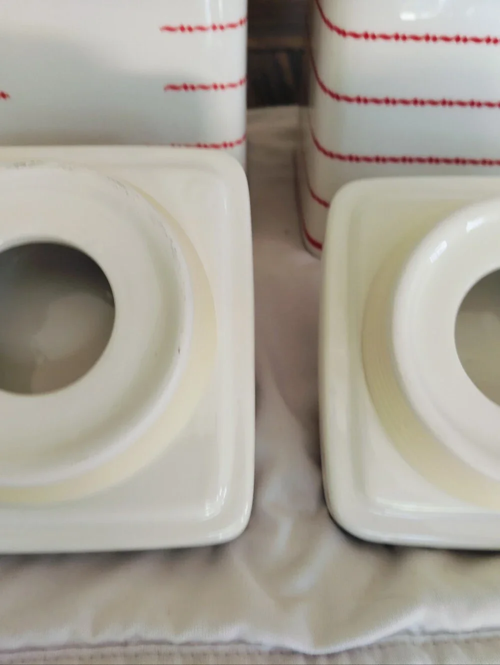 Rare In-N-Out Burger Employee Exclusive Ceramic Canister Set (2 Jars) - Limited